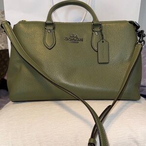 Coach Green Leather Satchel